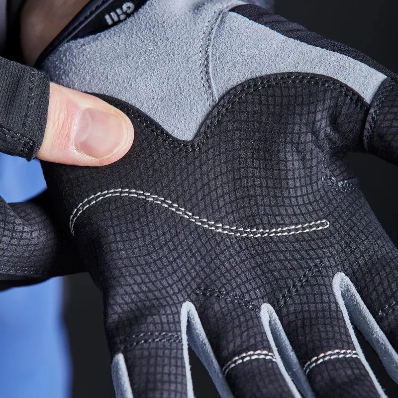 Gill Junior Deckhand Long Finger Sailing Gloves 2022 - Black, JUN