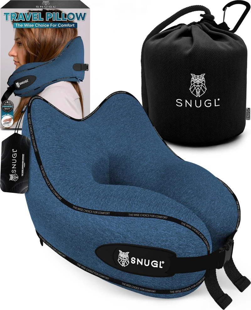 SNUGL Reisekissen (Blau, Erwachsener Klein) Erwachsener Klein Blau, Erwachsener Klein Blau