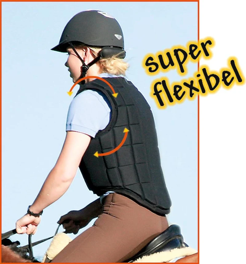 USG Flexi Panel-Sicherheitsweste, EN 13158-2018, Kinder Erwachsene Schutzweste, 3 Farben Schwarz Erw