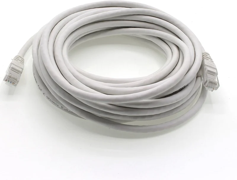 10m - weiss - 10 Stück - (PACK) - CAT.6 CAT6 Ethernet-Lan-Netzwerk-Kabel 1000 Mbit/s Patchkabel 10 m