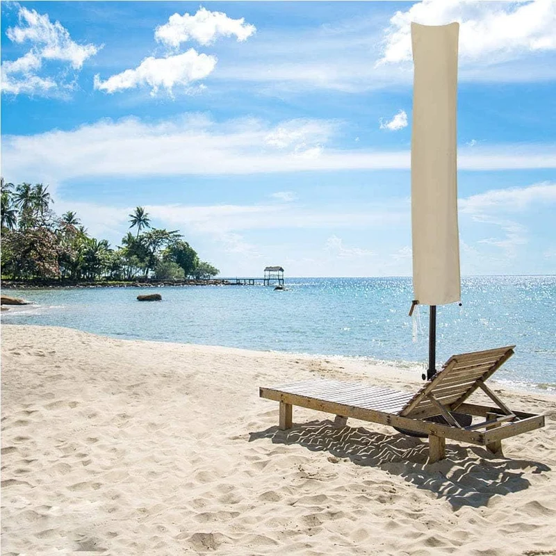 LZQpearl Schutzhülle Für Sonnenschirm, wasserdichte Sonnenschirm Abdeckung, Hochfeste, Reissfeste Ox