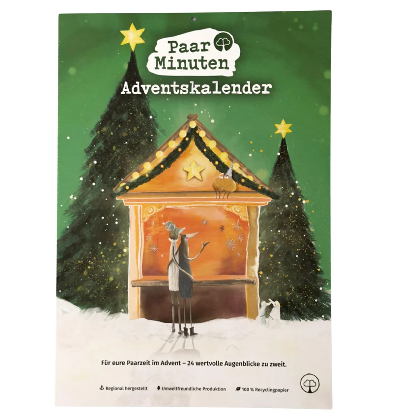 PaarMinuten Adventskalender 2026 – neu von Paarzeit: 24 Erlebnisse für Paare, passen in jeden Alltag