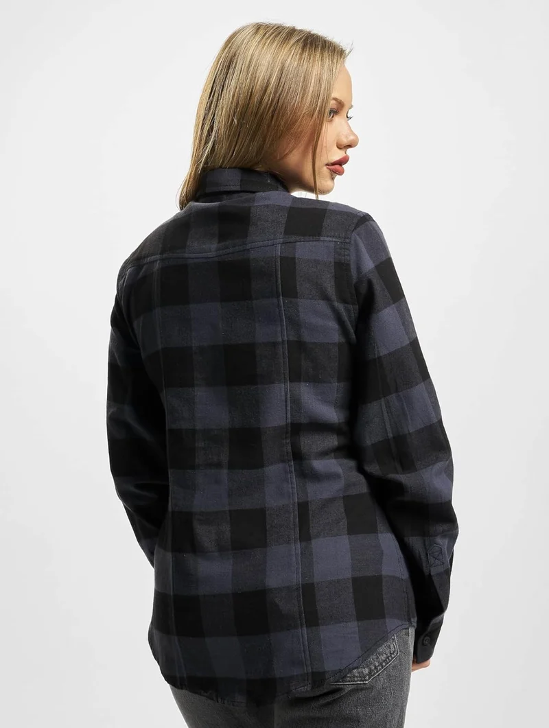 Brandit Herren Amy Flanell Shirt Girls S Schwarz/Grau, S Schwarz/Grau