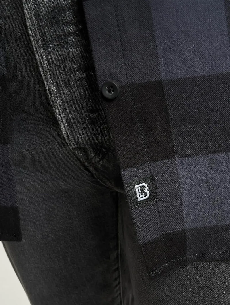 Brandit Herren Amy Flanell Shirt Girls S Schwarz/Grau, S Schwarz/Grau
