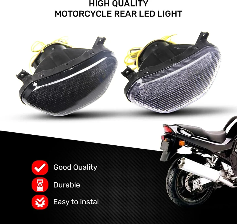 avdb-moto LED-Bremslicht mit integrierten Blinker kompatibel mit GSF Bandit 600, 1200 1994/2000 (Get
