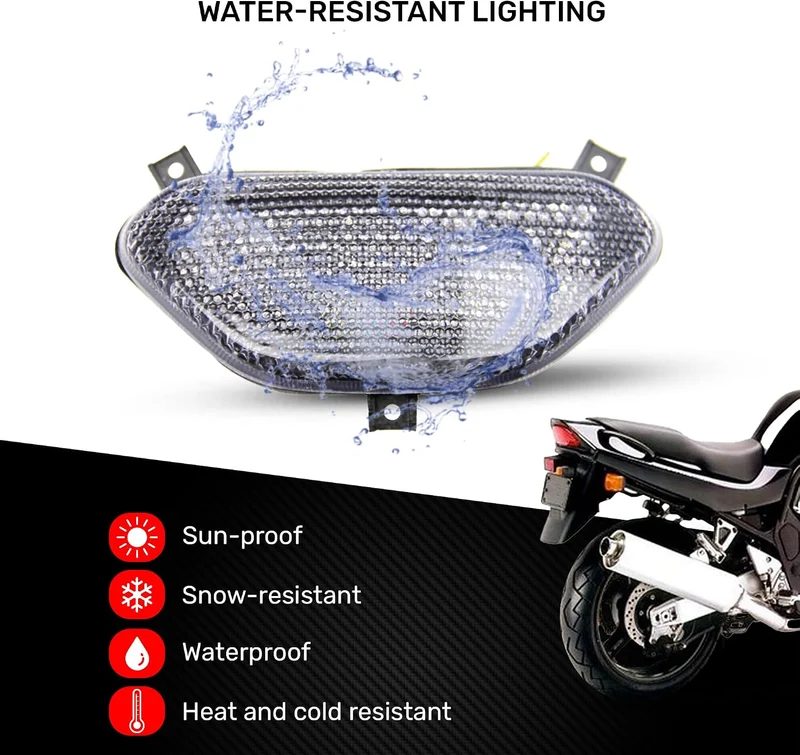 avdb-moto LED-Bremslicht mit integrierten Blinker kompatibel mit GSF Bandit 600, 1200 1994/2000 (Get