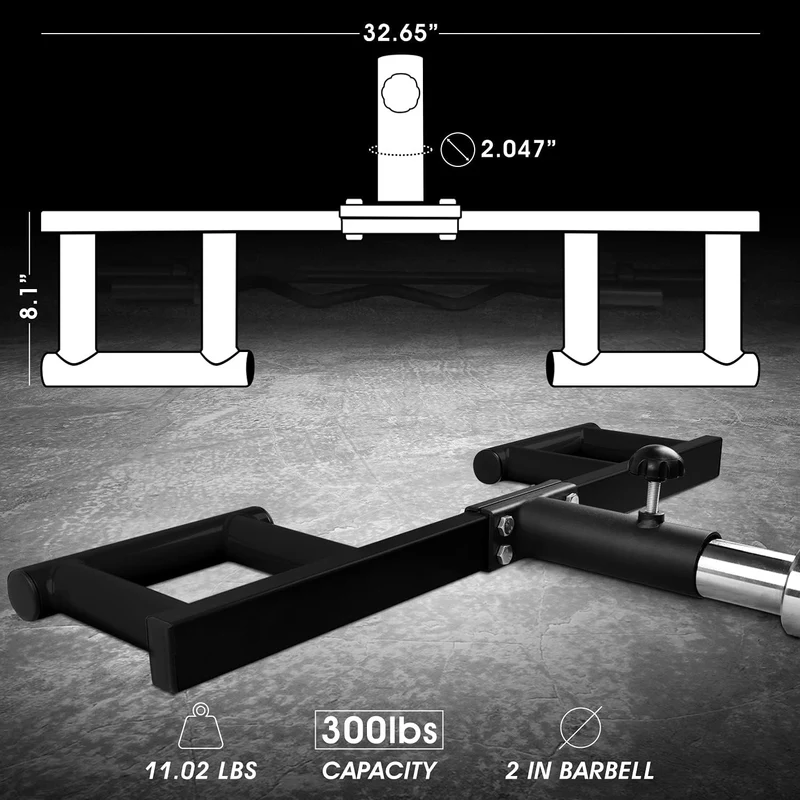Yes4All Viking Press Landmine Griffbefestigung für 5.1 cm olympische Langhantel - 3 Handgriffpositio