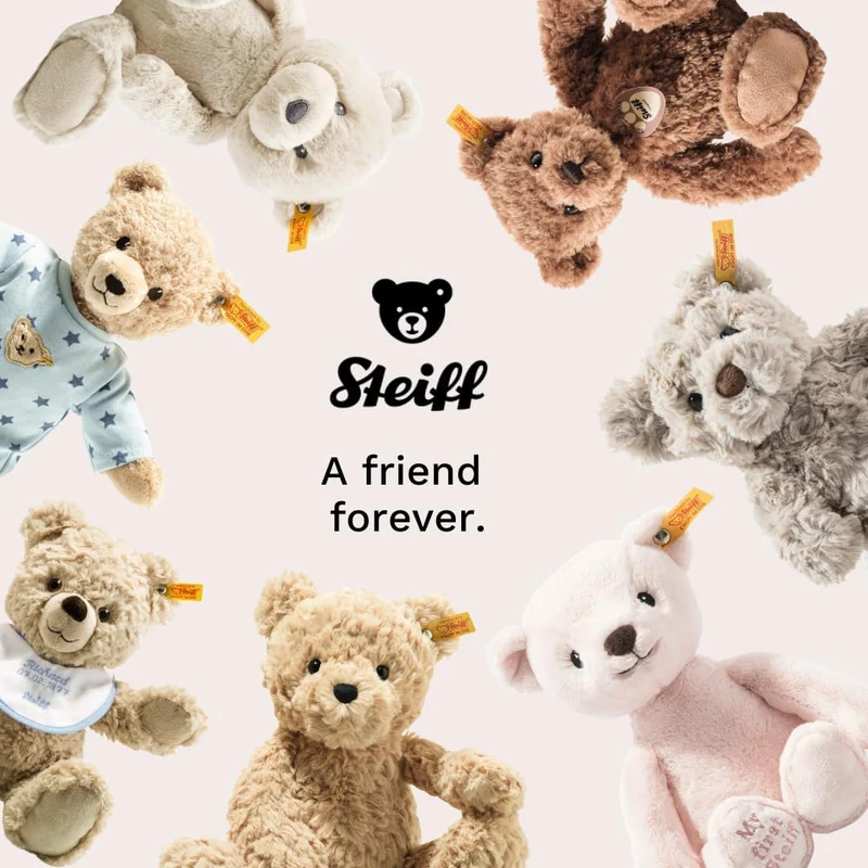 Steiff Kuscheltier Bearzy Teddybär, Süsses Stofftier, Jungen, Mädchen & Babys ab 0 Monaten, Soft Cud