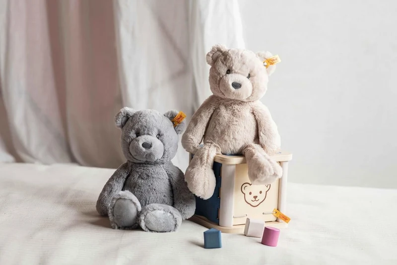 Steiff Kuscheltier Bearzy Teddybär, Süsses Stofftier, Jungen, Mädchen & Babys ab 0 Monaten, Soft Cud