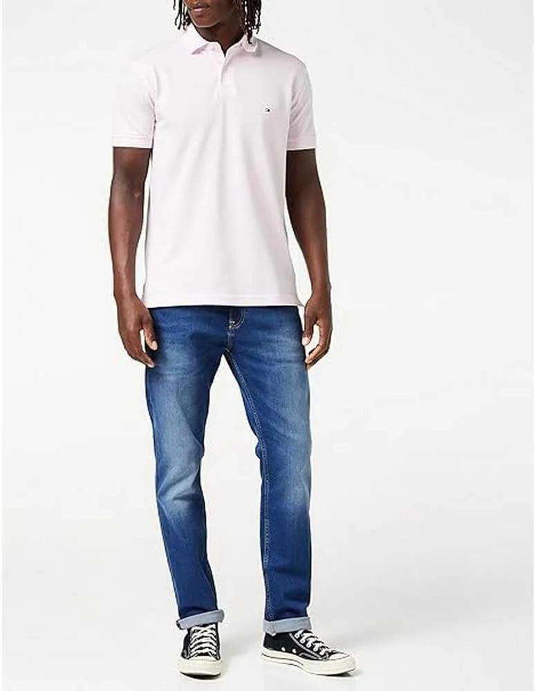 Tommy Hilfiger Herren Poloshirt Kurzarm 1985 Regular Fit L Light Pink, L Light Pink