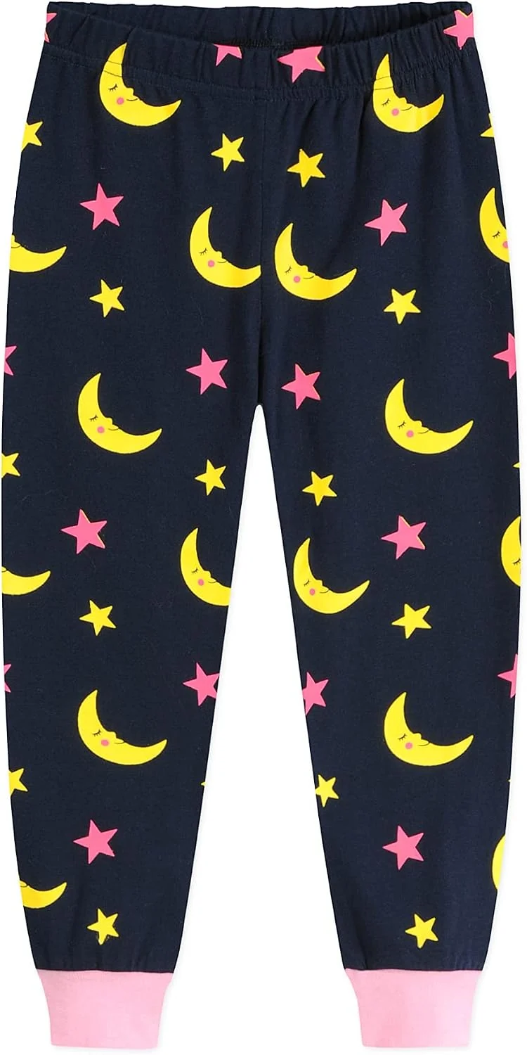 EULLA Kinder Mädchen Schlafanzüge Langarm Baumwolle Winter Pyjama Set Einhorn Prinzessin Dino Hase E