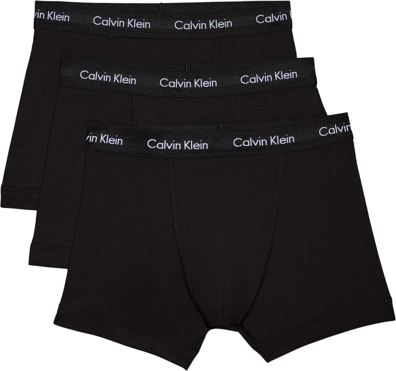 Calvin Klein 2P S/S Crew Neck Kurzarm T-Shirts Herren M Mehrfarbig (Black W. Black Wb Xwb), M Mehrfa
