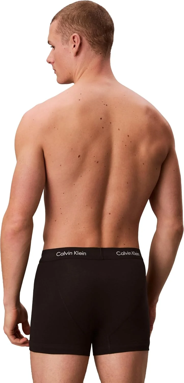 Calvin Klein 2P S/S Crew Neck Kurzarm T-Shirts Herren M Mehrfarbig (Black W. Black Wb Xwb), M Mehrfa