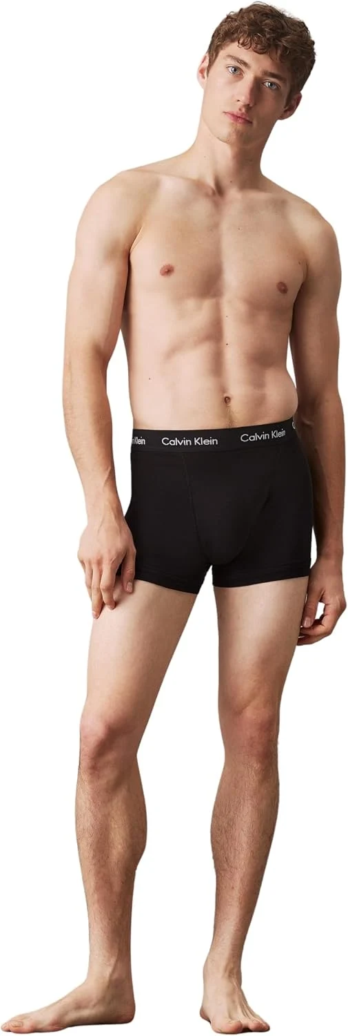 Calvin Klein 2P S/S Crew Neck Kurzarm T-Shirts Herren M Mehrfarbig (Black W. Black Wb Xwb), M Mehrfa
