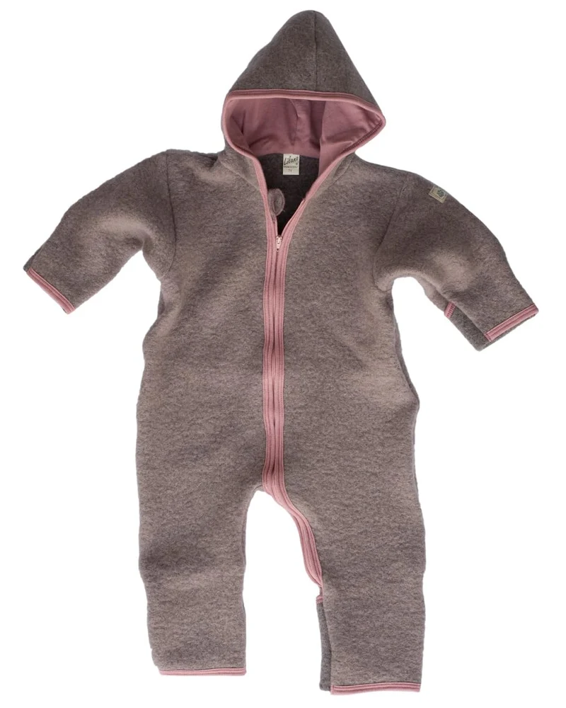 Lilano, Wollfilz Winter Anzug mit gefütterter Kapuze, 80% Wolle (kbT), 20% Baumwolle (KBA) 74 Mauve,