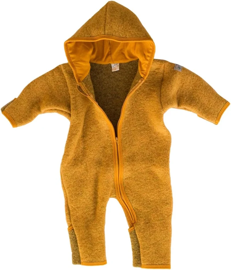 Lilano, Wollfilz Winter Anzug mit gefütterter Kapuze, 80% Wolle (kbT), 20% Baumwolle (KBA) 74 Mauve,