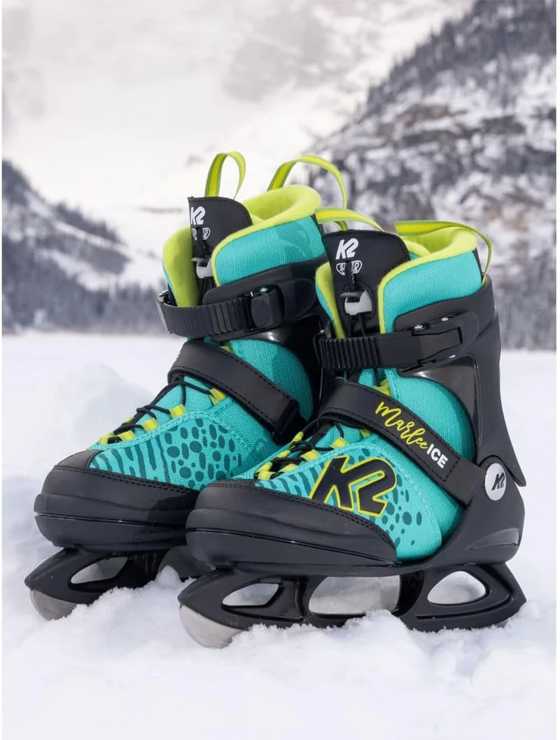 K2 Skates Mädchen Schlittschuhe Marlee Ice, turquise - yellow, 25G0210 L (EU: 35-40 / UK: 3-7 / US: