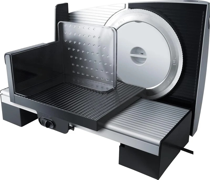 Steba Allesschneider AS 200, Made in EU, Solinger Edelstahlmesser, Schnittst?rke bis 15mm einstellba