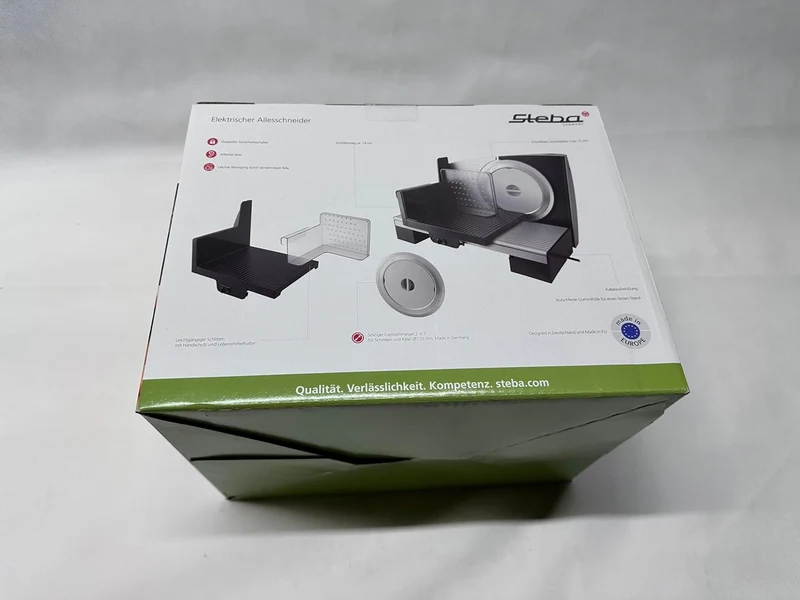 Steba Allesschneider AS 200, Made in EU, Solinger Edelstahlmesser, Schnittst?rke bis 15mm einstellba