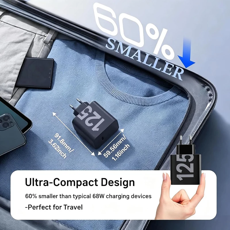 125W USB C Ladegerät Ladekabel für Motorola Edge 70, 60 Neo, 60 Pro, 50 Ultra, 50 Pro, 40 Neo, 40 Pr