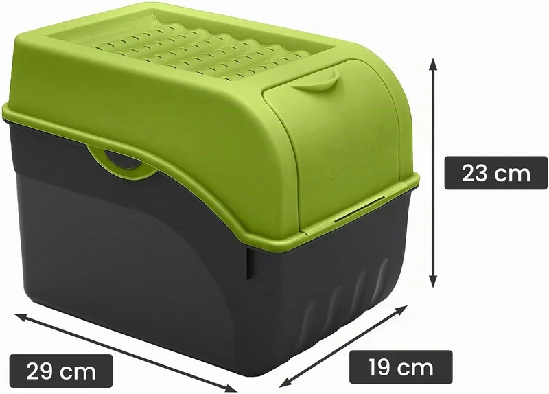ARTECSIS® 2x Kartoffel Aufbewahrungsbox mit Deckel für 6 kg Kartoffeln (grün) - Vorratsbehälter & Vo
