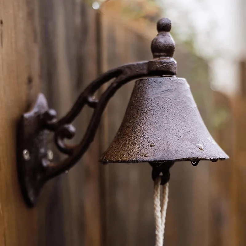 EUROVINT Glocke – Gusseiserne Türklingel im Retro-Stil für Haustür & Garten
