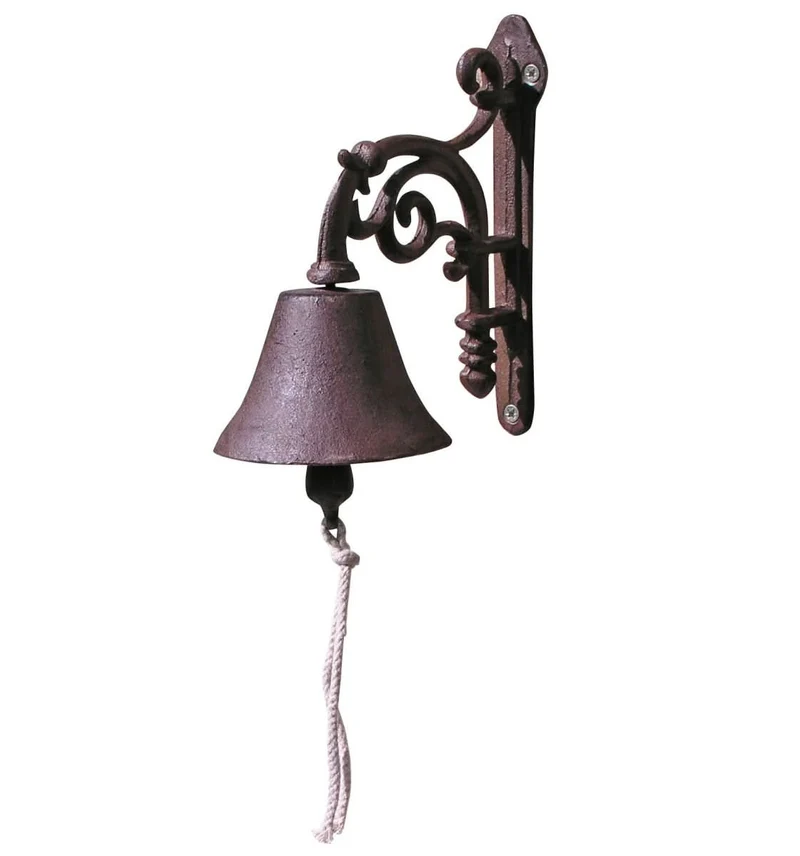 EUROVINT Glocke – Gusseiserne Türklingel im Retro-Stil für Haustür & Garten