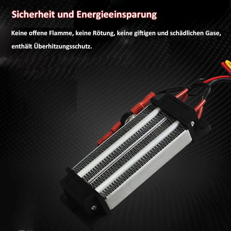 PTC-Heizelement 600W, PTC-Heizung 220V Isoliertes PTC-Keramik-Luftheizgerät, Elektrisch isolierte Ke