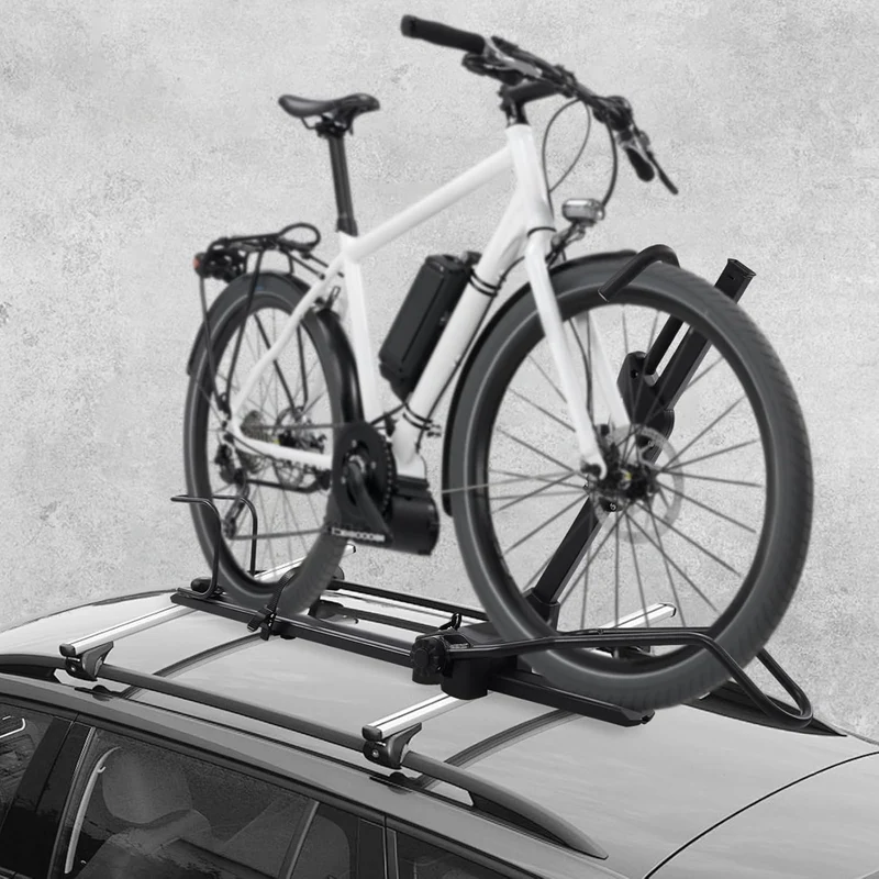 Faltbare Fahrradträger, Dach-Fahrradträger Vertikal Universal Dachfahrradträger, Reifenbreite 5.59cm
