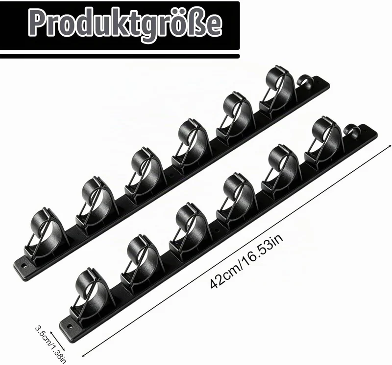 BORDEAG Horizontale Angelrutenhalter, Angelrutenhalter Wand & Decke Horizontal, Angelrutenständer Wa