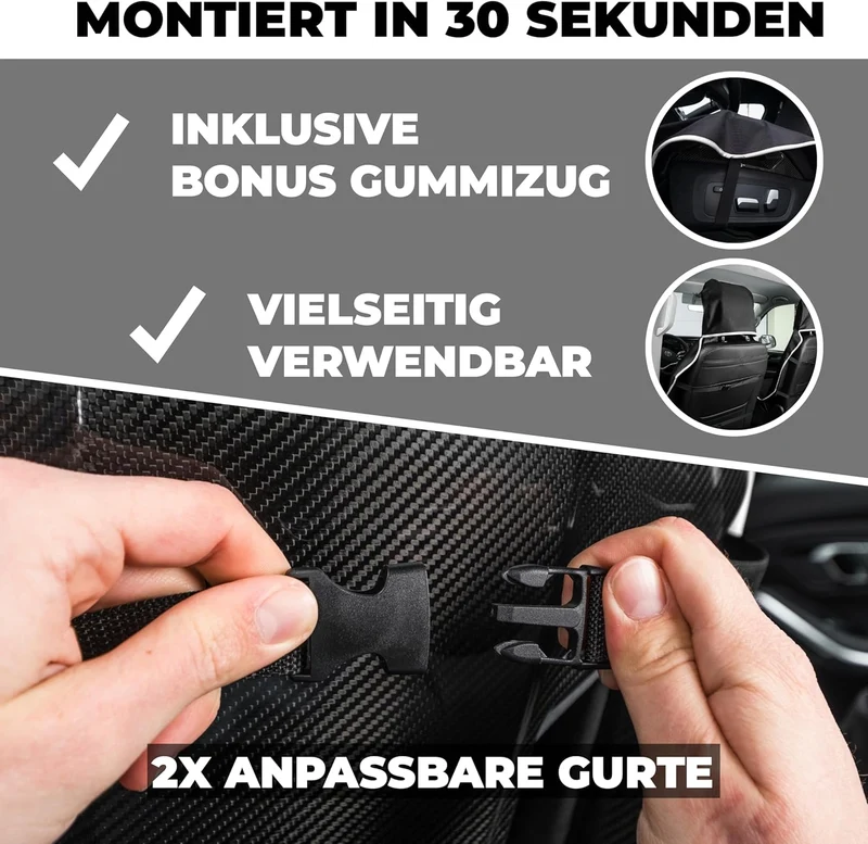 Pro2Protect [ Test SEHR GUT Autositzschoner Vordersitze | WASSERDICHT | 2er Set | Autositzbezüge,Sit