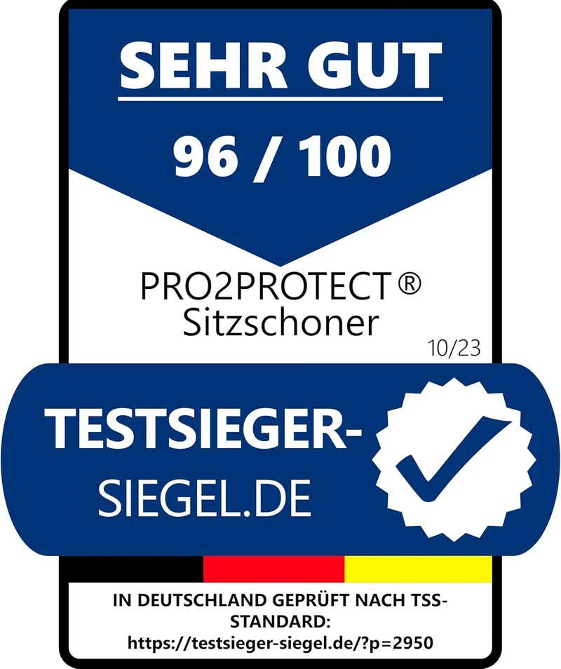 Pro2Protect [ Test SEHR GUT Autositzschoner Vordersitze | WASSERDICHT | 2er Set | Autositzbezüge,Sit