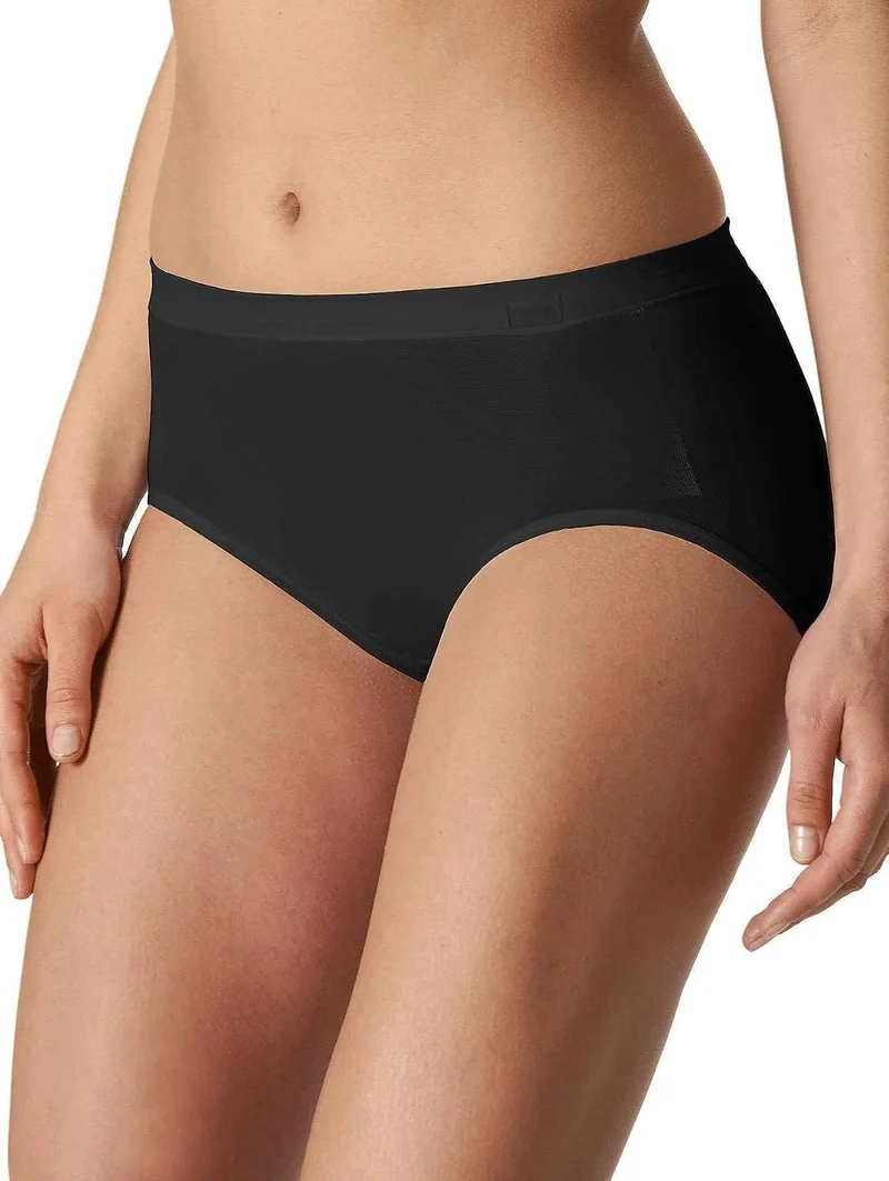 Mey 2X Emotion Damen Taillenslips Unterhosen Schwarz (003) 42, Schwarz (003) 42
