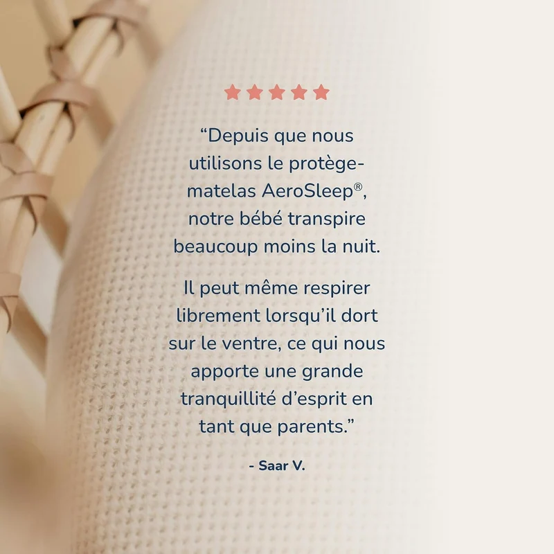 AeroSleep - SafeSleep 3D-Matratzenschoner - Matratzenschutz für Kinder und Baby Matratzen - Bett - 1