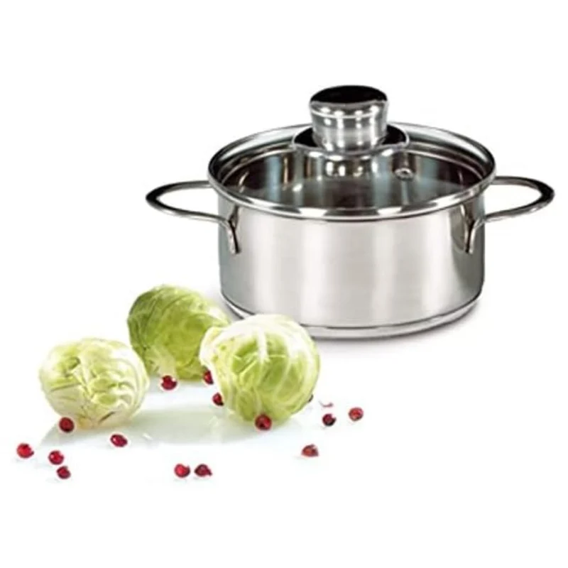 Krüger 2214GL Bratentopf Saturn, 14 cm, Edelstahl 14 cm Bratentop, 14 cm Bratentop