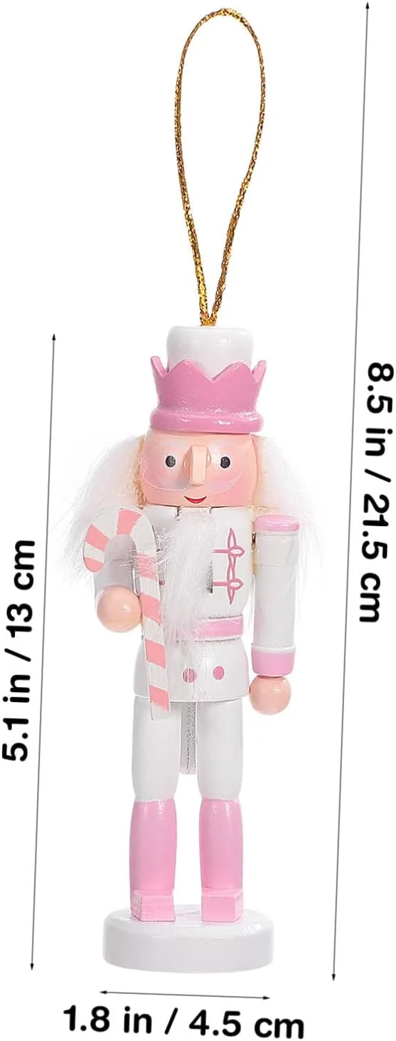 VALICLUD 5 Stück Weihnachts-Nussknacker-Ornamente Mini-Nussknacker-Soldatenfiguren Aus Holz Zum Aufh