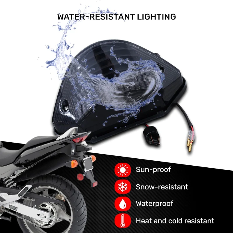 aVDB-moto LED Bremslicht/Rücklicht kompatibel mit HONDA CB600F Hornet 600 2005-06 Plug & Play mit in