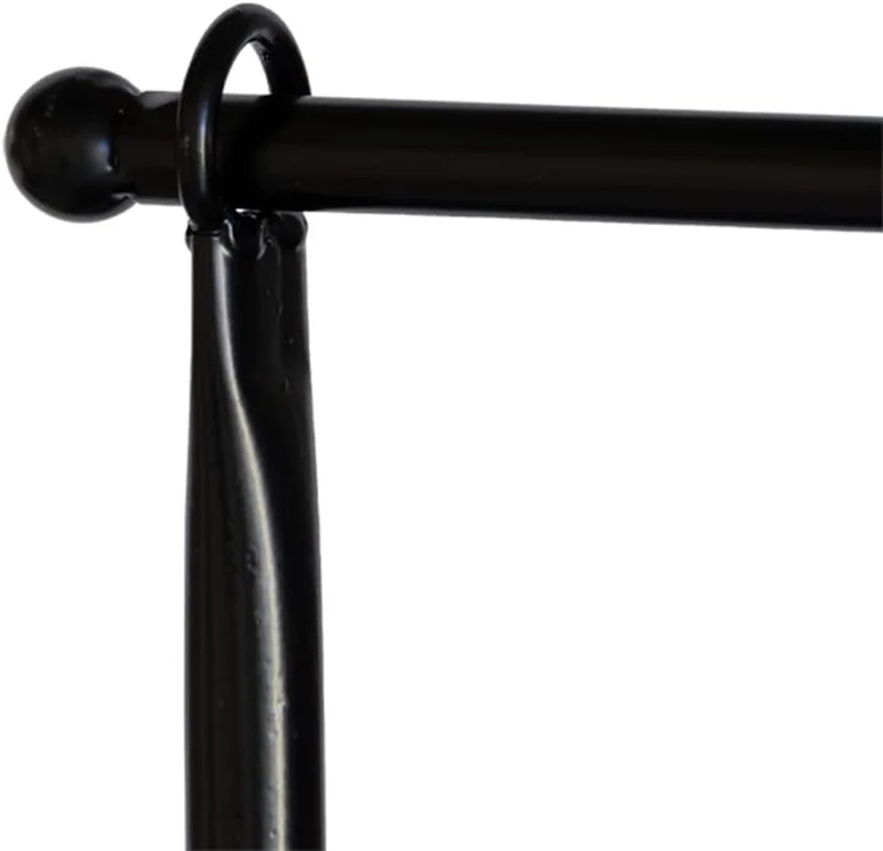 Tisch Deko Stange Klemme Gestell Deko Metall schwarz ausziehbar Tafel 117-211 cm