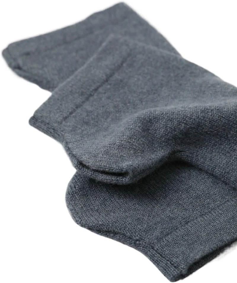 Prettystern Kaschmir-Wolle Damen Pulswärmer fingerlose Handschuhe Hand-Stulpen 19 cm X 10 cm Braun,