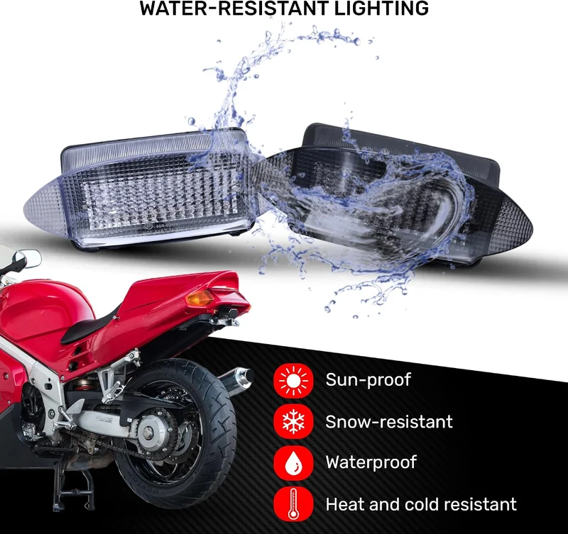aVDB-moto LED Bremslicht/Rücklicht kompatibel mit HONDA Varadero 1000 XLV 1999-2002 Plug & Play mit