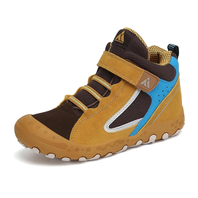 Mishansha Kinder Wanderschuhe Trekking Wanderstiefel Outdoor Trekkingschuhe 24 EU Gelb, 24 EU Gelb