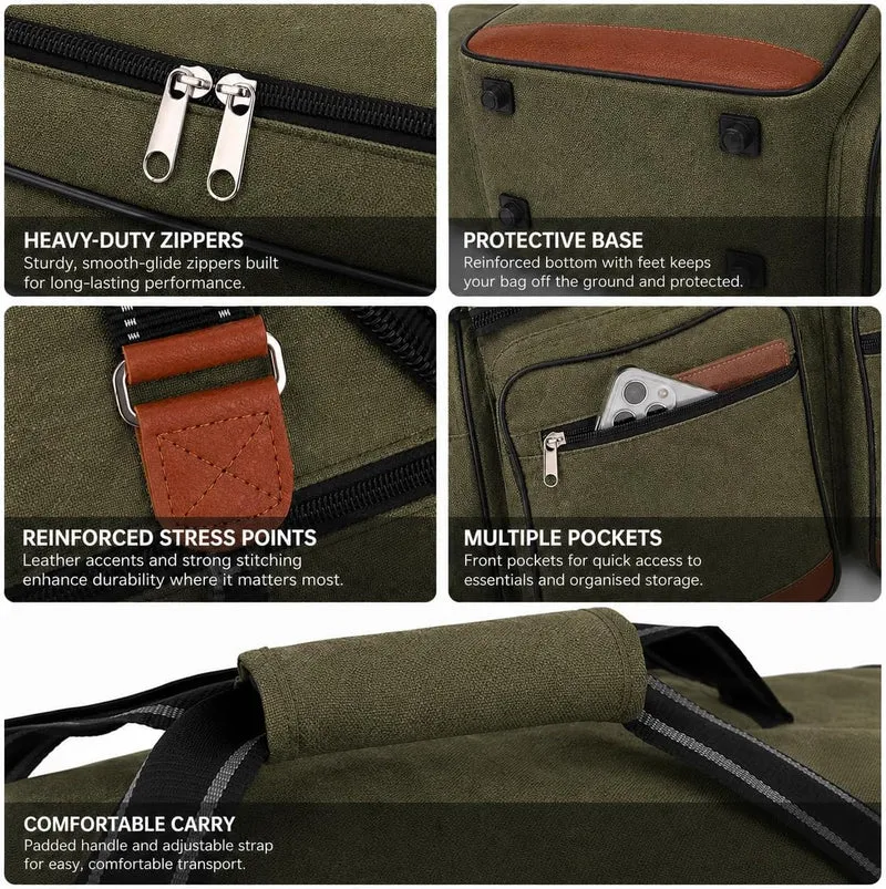 Foolsgold Extra grosse 120L Reisetasche Holdall Tasche Grün, Grün
