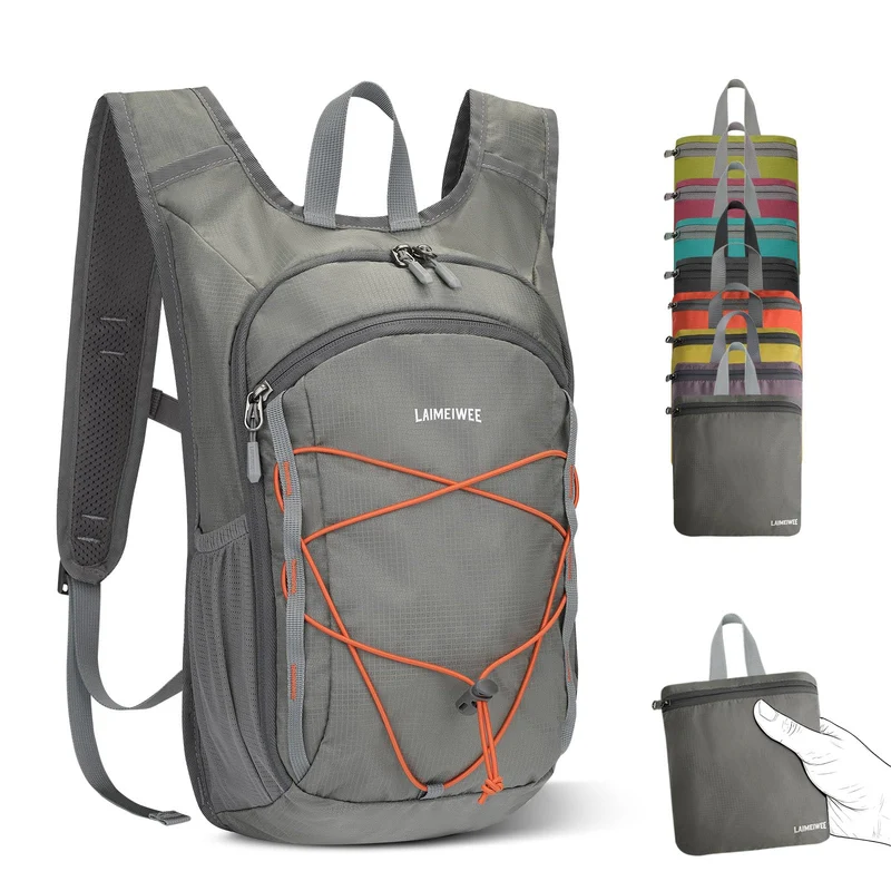 Wanderrucksack Klein 13L Faltbarer Rucksack Damen Herren Tagesrucksack Daypack Ultraleicht Trekkingr