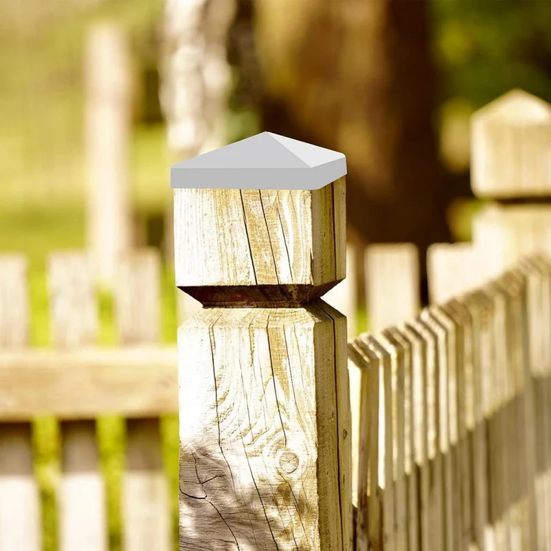 10 Stück Pfostenkappen 8x8cm, Zaunpfosten Kappen für Holzpfosten, Abdeckkappen für Zaunpfosten, Pfos