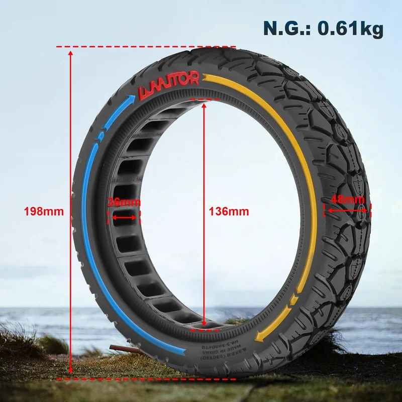 8,5×2,0(230×50) Vollgummireifen 8 2/1x2,0 Ersatzreifen 50/75-6,1 Reifen E Scooter Solide Reifen für