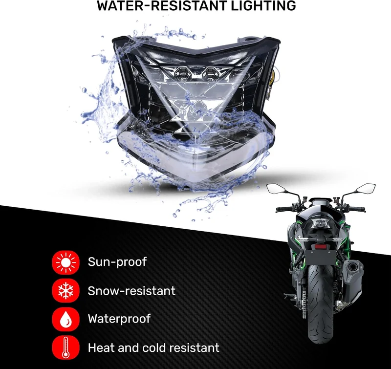 aVDB-moto LED Bremslicht kompatibel mit KAWASAKI Z650 Z 650 Z-650 ER650H 2017-2019, Z900 Z 900 Z-900