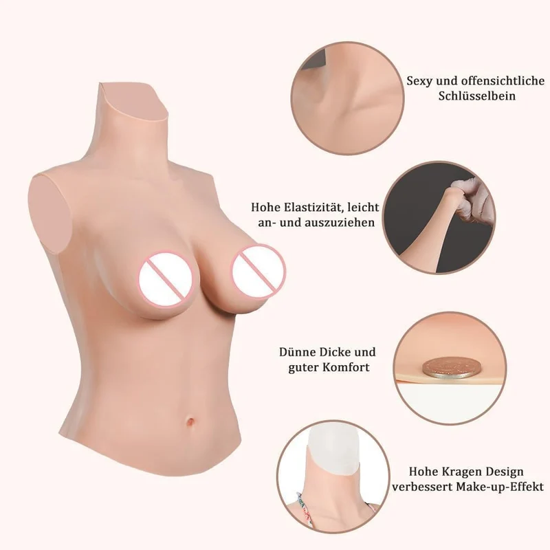CYOMI Silikon Brüste Brustformen Künstliche Brüste Realistisch Brustplatten für Crossdresser Transge