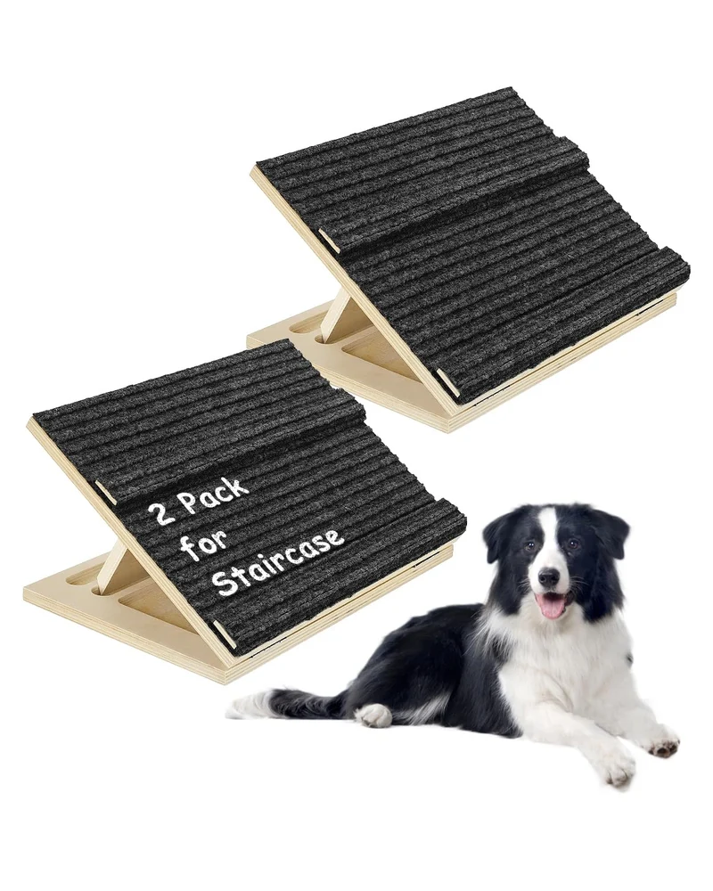 Okydoky Klappbare Hundetreppe Mit Block 40cm 2Packs für kleine/mittlere Hunde&Katzen DB-40cm-2p, DB-