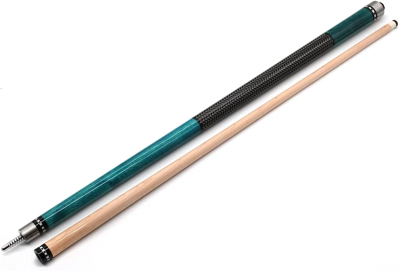 Billardqueue Spear JDH - 2-teilig, 146cm, Radial Joint Verschluss Blau-Weiss, Blau-Weiss