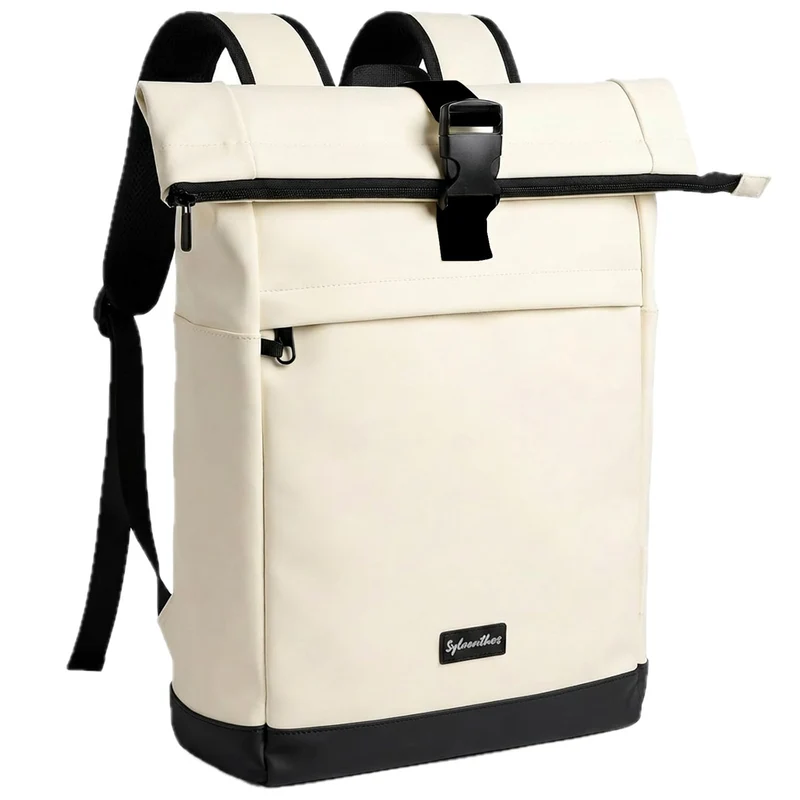 Wasserdicht Rucksack, Laptop Rolltop Rucksack für Herren & Damen Mit Diebstahlsichere Reissverschlus